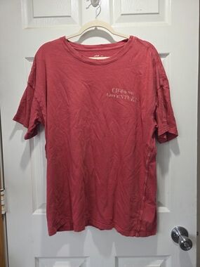 Aerie Bright Red Short Sleeve Graphic Tee